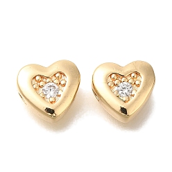 Золотой Латунные микро проложить кубического циркония, звезда, овальные, сердце, шестиугольник, , золотые, 7x8x3.5 мм, отверстие : 0.9 мм