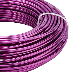 Темно-Фиолетовый Круглый анодированный алюминиевый провод, для изготовления ювелирных изделий, темно-фиолетовый, 9 датчик, 3 мм, около 82.02 футов (25 м) / 500 г