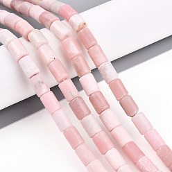 Розовый Опал Натуральный розовый опал бусы пряди, колонка, 8~8.5x6 мм, отверстие : 0.7 мм, около 44~45 шт / нитка, 14.84~15.16'' (37.7~38.5 см)