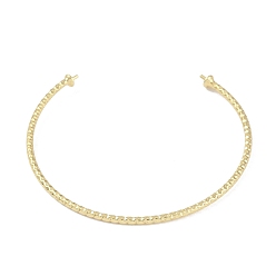 Настоящее золото 18K Изготовление латунного текстурированного открытого браслета-манжеты, за половину пробурено бисера, без кадмия, без никеля и без свинца, реальный 18 k позолоченный, 0.2 см, внутренний диаметр: 2-1/4 дюйм (5.8 см), штифты : 1 мм, лоток : 4 мм