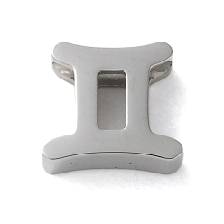 Близнецы Созвездие 304 подвески из нержавеющей стали, Близнецы, 8x9x3 мм, отверстие : 2 мм