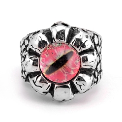 Темный Лосось Из нержавеющей стали шириной полосы кольца, темный лосось, размер США 8 (18.1 мм)