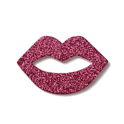 Lip Большие подвески из искусственной кожи на Хэллоуин, с силой блеска, губа, 38x59x2.5 мм, отверстие : 1.8 мм