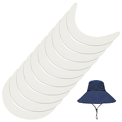 (404) Непрозрачное AB Кислое яблоко Пластиковая доска для полей фуражки, спортивная кепка, солнцезащитный козырек шляпа, цветочный белый, 328x182x1.3 мм