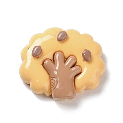 Дерево Кабошоны из непрозрачной смолы на осеннюю тематику, мультяшные кабошоны, дерево, 23x25.5x8 мм