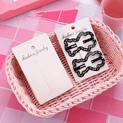 Белый Карты дисплея скрепки для волос, заколки для волос украшения аксессуары для волос, белые, 10x6 см