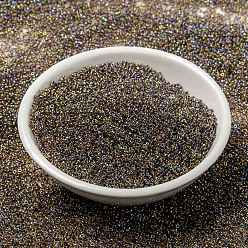 (RR342) Berry Lined Light Topaz AB MIYUKI Round Rocailles Beads, Japanese Seed Beads, 15/0, (RR342) Berry Lined Light Topaz AB, 15/0, 1.5mm, Hole: 0.7mm, about 250000pcs/pound