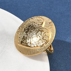 Золотой 304 открытые кольца манжеты из нержавеющей стали, круглые, эффектные кольца, ионное покрытие (ip), золотые, 25 мм, внутренний диаметр: 17 мм