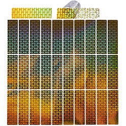 Золотистый 500шт. самоклеящиеся этикетки для лазерной печати, защитная этикетка, лазерная голографическая 3d этикетка для защиты от подделок, овальные, золотые, 50x15x0.1 мм