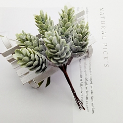 Желто-Зеленый Пластиковая искусственная ананасовая трава, для свадебного рождественского украшения, поделки своими руками домашний декор венок скрапбукинг, желто-зеленый, 120 мм, цвет: 45 mm в диаметре