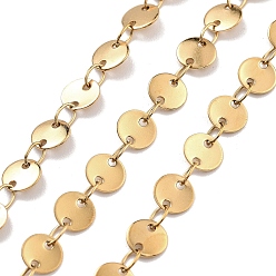 Золотой Вакуумное покрытие pvd 304 звеньевая цепь из нержавеющей стали, золотые, ссылка: 4x0.3мм и 4x2.5x0.4мм