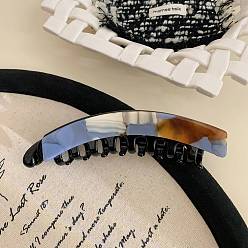 Васильковый Заколки для волос банан из ацетата целлюлозы (смолы), аксессуары для волос для женщин и девочек, васильковый, 128x35 мм