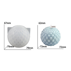 Белый Силиконовые формы для свечей своими руками, для изготовления свечей, белые, 79x67 мм