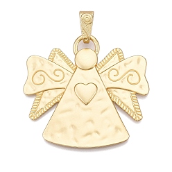 Золотой Большие подвески из сплава с покрытием, ангельские прелести, без свинца, без никеля и без кадмия, золотые, 58.5x62.5x3.5 мм, отверстие : 5.5x13.5 мм