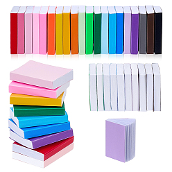 Mixed Color 20Bags 5 Colors Paper Book Mini Model, Micro Landscape Dollhouse Accessories, Pretending Prop Decorations, Mixed Color, 22x17x4mm, about 4pcs/bag, 4bags/color