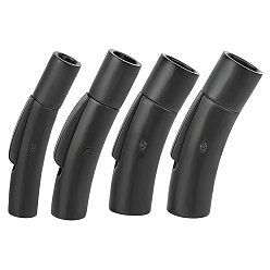 Черный Цвет Металла 4 шт. 4 колонка стилей 304 застежки из матовой нержавеющей стали для ожерелий с кнопкой, матово-металлический цвет, 27~30x5~9x6~8 мм, отверстие : 3~6 мм, 1 шт / стиль