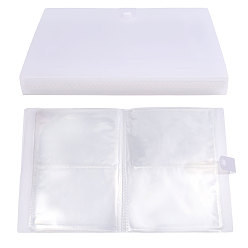 Clair 6 Albums de rangement pour cartes photo en plastique PP transparent de 1 pouce, album photo avec 120 pochettes, clair, 243x190x26mm