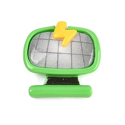 Другие Тема защиты окружающей среды непрозрачные смоляные кабошоны, телевидение, 24.5x24.5x7 мм