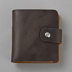 Coconut Brown Leather Notebook, Travel Journal, with Kraft Paper, Rectangle, Coconut Brown, 95x95x31.5mm
