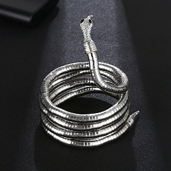 Платина Панк-готические змеиные ожерелья, регулируемые браслеты в виде змей, товаров двойного назначения, платина, 36.22 дюйм (92 см)