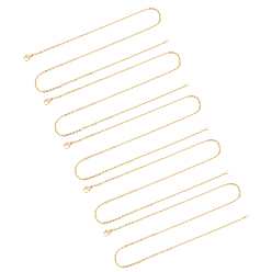 Golden 304 Stainless Steel Cable Chain Necklace, Golden, 17.7 inch(45cm), 2mm, Link: 2.4x2x0.5mm, 20pcs/box