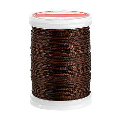 Коричневый 120М круглый вощеный шнур из полиэстера, для diy craft, кофе, 0.5 мм, около 131.23 ярдов (120 м) / рулон