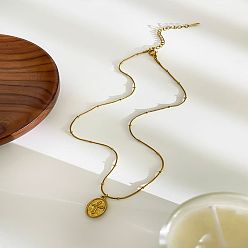 Золотой 316l ожерелья с подвеской-крестом из хирургической нержавеющей стали для женщин, золотые, 15.75 дюйм (40 см), Кулон : длиной 17 мм 