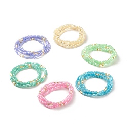 (52) Непрозрачная лаванда Летние украшения талия из бисера, цепочка для тела из стеклянных бусин, бикини украшения для женщины девушки, разноцветные, 31.5 дюйм (80 см)