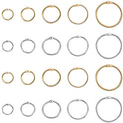 (52) Непрозрачная лаванда Железные вкладыши для наклеивания листового стекла навесные кольца, золотые и платиновые, разноцветные, 100 шт / комплект