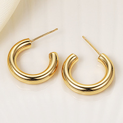 Настоящее золото 18K Латунные шпильки, c-образный, реальный 18 k позолоченный, 30 мм