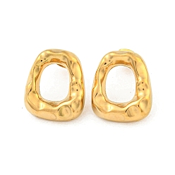 Золотой Трапеция 304 серьги из нержавеющей стали, серьги-гвоздики для женщин, трапециевидные, золотые, 19x17 мм