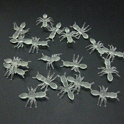 Light Yellow Glow in The Dark Plastic Ants, Luminous Beetles, Halloween Scary Decoration, Mischief Prop, Light Yellow, 18x14x4mm