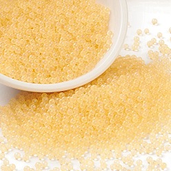 Золотистый Светящиеся прозрачные стеклянные круглые бусины, нет отверстий / незавершенного, класс А, золотые, 2~2.5 мм, около 10000 шт / упаковка