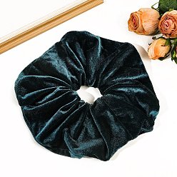 Темно-синий  Шифер Ткань эластичные аксессуары для волос, для девочек или женщин, резинка для волос / резинки для волос, темный сланец синий, 190x85 мм