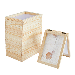 Папайя Оранжевый 14шт. прямоугольные деревянные заготовки для изготовления бумаги, рама для формования бумаги, инструменты экрана, для поделок из бумаги своими руками, papayawhip, 180x126x23.5 мм, внутренний диаметр: 156x102 мм