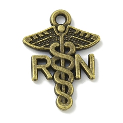 Античная Бронза Сплавочные подвески тибетского стиля, без свинца и без кадмия, крыло со змеей, античная бронза, 20.5x15x2 мм, отверстие : 1.5 мм