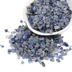 Синий Авантюрин Натуральные окрашенные и подвергнутые термической обработке бусины из синего авантюрина, бусины без отверстий , чип, 3.5~9.5x2.5~5 мм