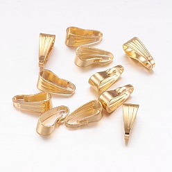 Золотой Железо оснастки на поруки, золотые, 8.5x3.5x4 мм, отверстие : 2.5x7.5 мм
