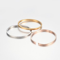 (52) Непрозрачная лаванда 304 браслеты из нержавеющей стали, разноцветные, 1-7/8 дюйм x 2-1/4 дюйм (48x56 мм), 4x2.5 мм