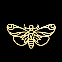 Бабочка 201 подвески из нержавеющей стали, прелести животных, золотые, бабочки, 33x18 мм