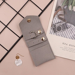 Гейнсборо Мешочки из микрофибры, принадлежности для хранения колец, прямоугольные, светло-серые, 14.5x6 см