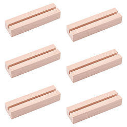BurlyWood Wooden Chassis, Business Card Display Frame, Rectangle, BurlyWood, 100x30x20mm