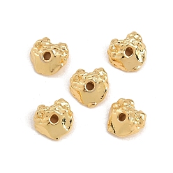 Настоящее золото 18K Латунные бусины, самородки, реальный 18 k позолоченный, 5x8x8.5 мм, отверстие : 1.4 мм