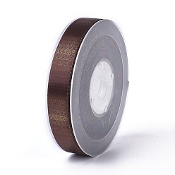 Кокосово-Коричневый Двухсторонние полиэфирные атласные ленты, кокосового коричневый, 5/8 дюйм (16 мм), около 100 ярдов / рулон (91.44 м / рулон)