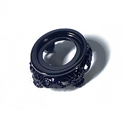 Черный Подставка для дисплея с хрустальным шаром из смолы, подставка для держателя хрустальных сфер, для хрустального шара 3~4см, чёрные, 43.5x22 мм