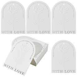 Белый 50Карточка демонстрации шт. в доспехах, доска для дизайна ногтей, арка, белые, 9.4x6.9x0.06~0.09 см