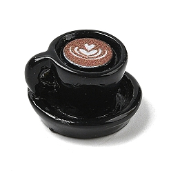 Черный Миниатюрные украшения из смолы и кофе, для садовых кукольных домиков, чёрные, 15.5x16.5x11.5 мм