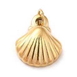 Настоящее золото 14K Ионное покрытие (ip) 304 брелоки из нержавеющей стали, с целью перехода в кольце, оболочки прелести, реальный 14 k позолоченный, 12.5x10.5x4 мм, отверстие : 3 мм