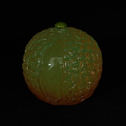 Litchi Украшения для кукольного домика из светящейся смолы, реквизит, имитация фруктов, светится в темноте, личи, 29x29x29.5 мм