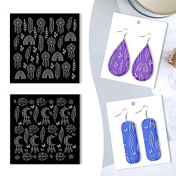 Перо Доски с текстурой акриловой глины, квадратный, перо, 100x100 мм, 2 шт / комплект